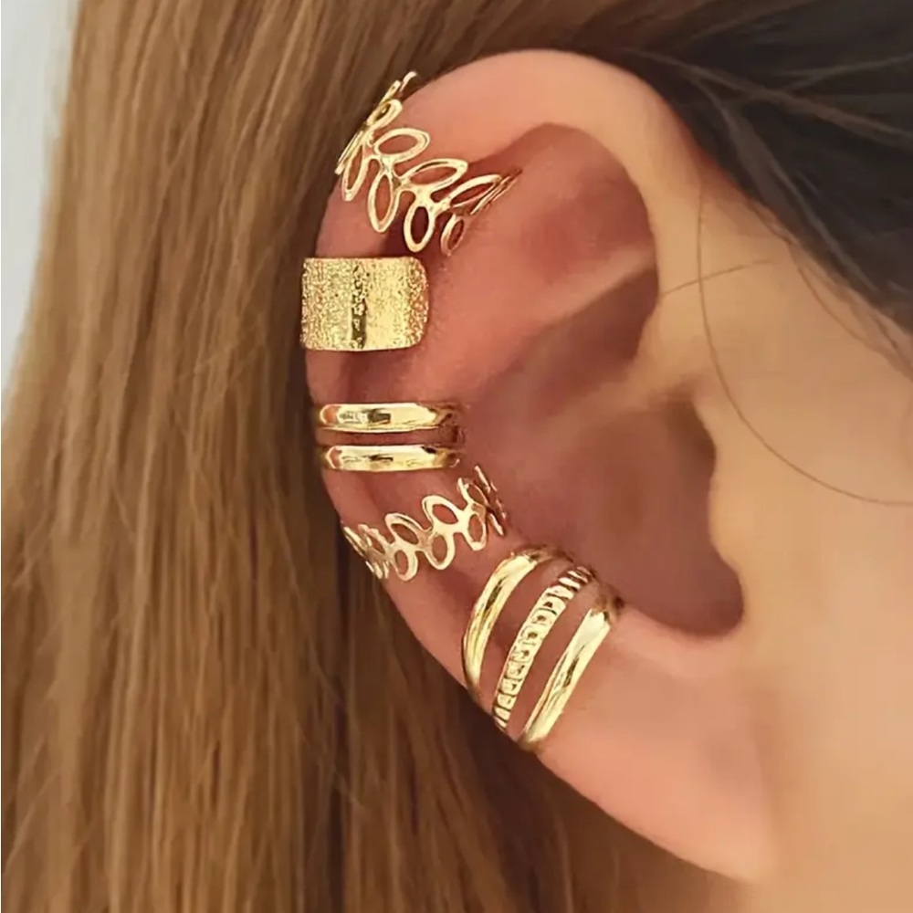Gold Ear Cuff Set - Picture 1 of 3